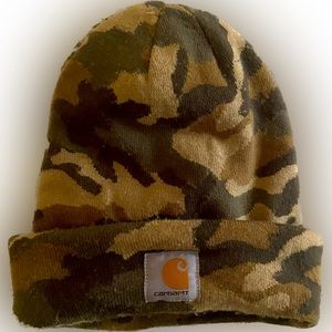 Vintage camo carhartt beanie toque hat